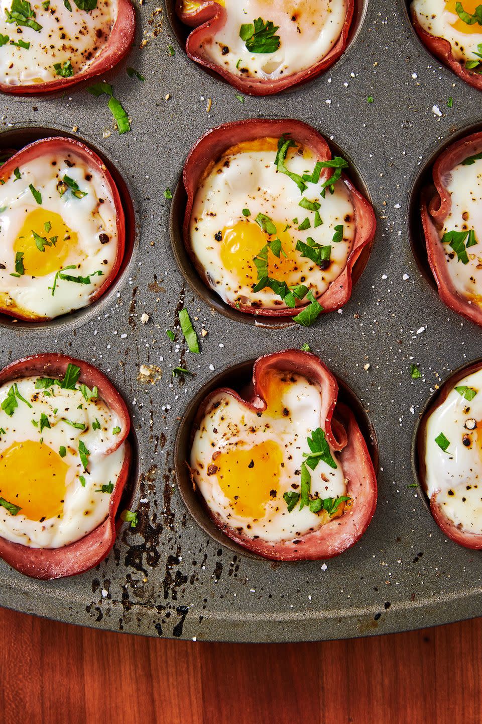 <p>This low-carb, low-effort dish will be your new weekday fave. </p><p>Get the recipe from <a href="https://www.delish.com/cooking/recipe-ideas/recipes/a50901/ham-cheese-egg-cups-recipe/" rel="nofollow noopener" target="_blank" data-ylk="slk:Delish;elm:context_link;itc:0;sec:content-canvas" class="link ">Delish</a>.</p>