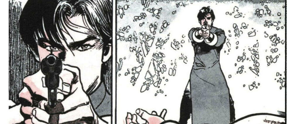 Crying Freeman, manga de Ryōichi Ikegami et Kazuo Koike.  - Credit:©1986 KAZUO KOIKE, RYOICHI IKEGAMI/SHOGAKUKAN