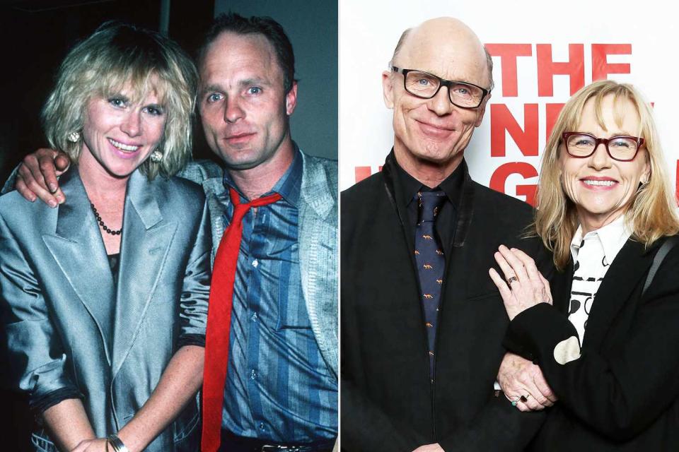 <p>Ron Galella Collection/Getty; Monica Schipper/Getty</p> Ed Harris and Amy Madigan 