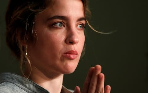 French actress Adele Haenel in Cannes  - Credit: &nbsp;LAURENT EMMANUEL/AFP