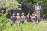 "Persona Non Grata" - Brandon Hantz, Andrea Boehlke, Dawn Meehan, Brenda Lowe, Corinne Kaplan and the rest of the Bikal Tribe make their way to the Reward Challenge during the fifth episode of "Survivor: Caramoan - Fans vs. Favorites."