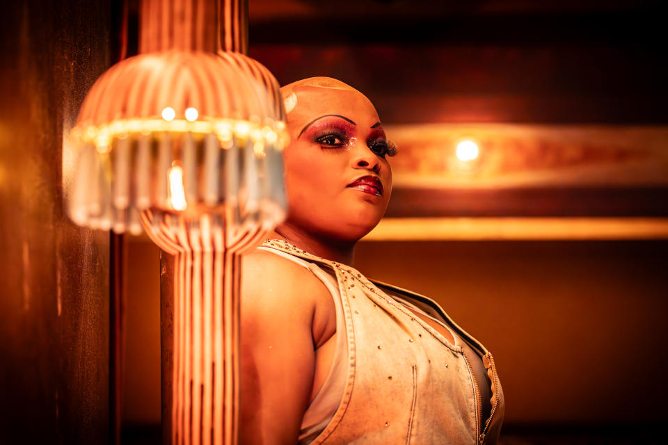 <em>Deja McNair (Prologue Dancer) in the Vault Bar</em>