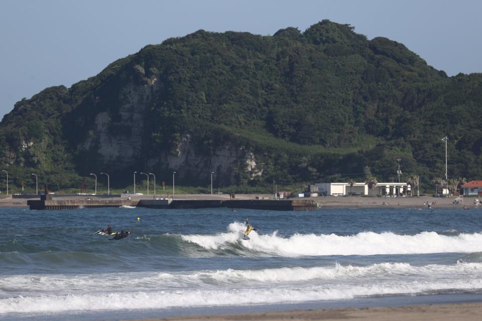 Tropical storm Nepartak could help produce bigger waves for Olympic surfing this week.