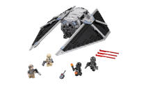 <p>Introducing the new TIE Striker. A variation on the old TIE Fighter design, this new ship adds a certain speediness to the already zippy Empire crafts. And the LEG troopers look cool, too. <i>Picture Credit: LEGO</i></p>