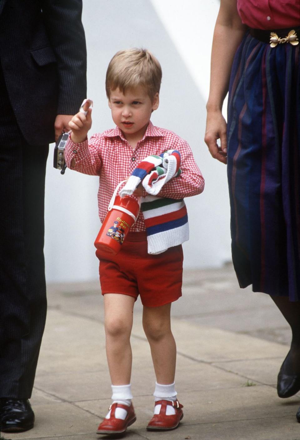 6) Prince William at Mrs Mynor's Nursery School, London