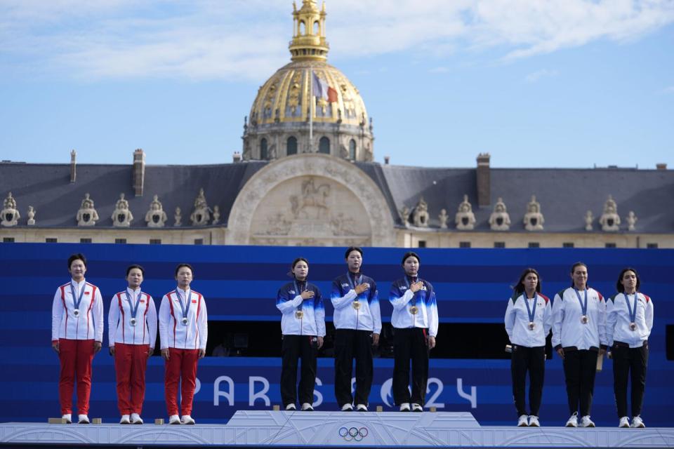 Gold medal winners, South Korea's Jeon Hun-young