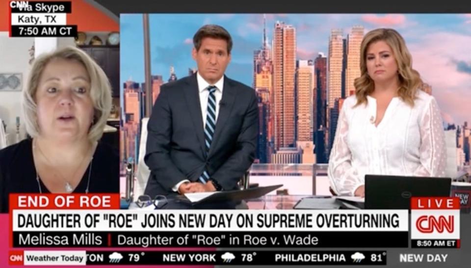 Melissa Mills speaks out after the Supreme Court struck down Roe v Wade (CNN)