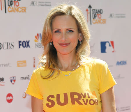 FILE PHOTO: Actress Marlee Matlin poses at the "Stand Up To Cancer" television event, aimed at raising funds to accelerate innovative cancer research, at the Sony Studios Lot in Culver City, California, U.S., September 10, 2010. REUTERS/Danny Moloshok/File Photo