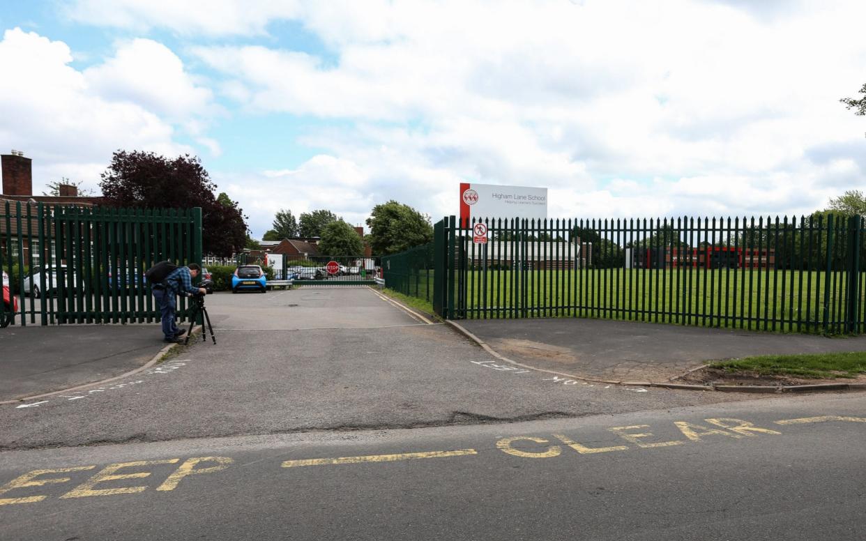 Higham Lane School in Nuneaton where a 15-year-old boy brought a shotgun to class  - Caters News Agency