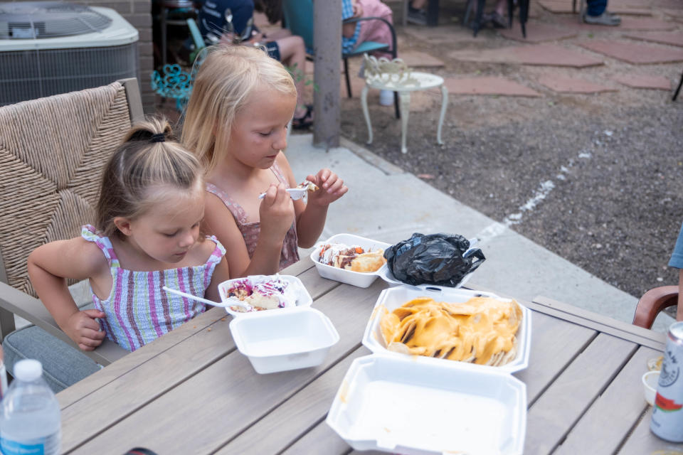 The Texas Route 66 Visitors Center hosted live music, food and festivities for families as part of the ongoing Route 66 festival in Amarillo on Wednesday evening.