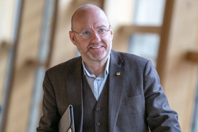 Patrick Harvie in the Scottish Parliament