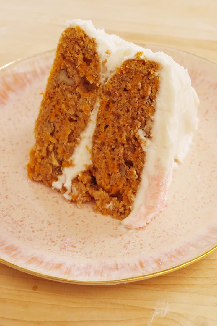 Carrot Cake With Vegan Cream Cheese Frosting