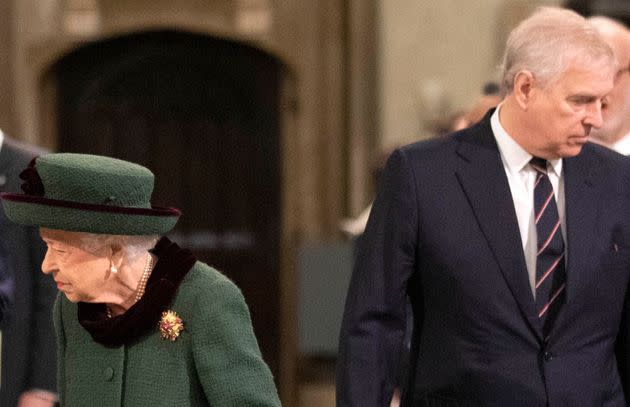 Prince Andrew pictured with his mother, Queen Elizabeth II, earlier this year (Photo: WPA Pool via Getty Images)