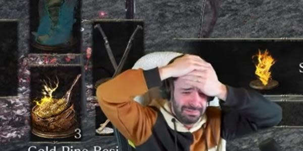 Streamer completa todos los soulsborne de FromSoftware sin recibir daño; llora de la emoción