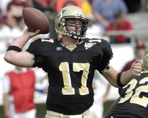 Ryan Schneider (17) quarterbacked UCF as it entered the Mid-American Conference in 2002.