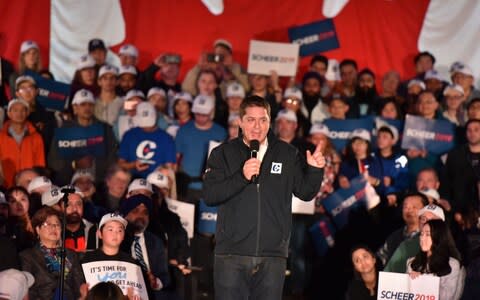 Andrew Scheer, Leader of The Progressive Conservative Party of Canada - Credit: DON MACKINNON/AFP via Getty Images