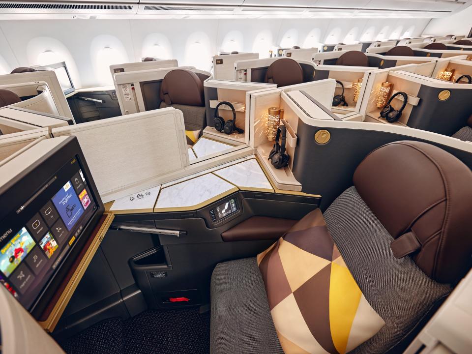 Etihad's first-ever Airbus A350-1000 aircraft, nicknamed Sustainability50.