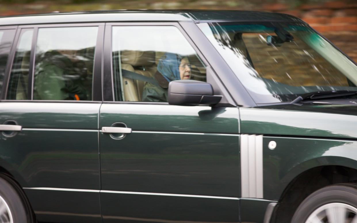 The Queen fastened her seatbelt today, after being spotted not wearing one, yesterday. - GEOFF ROBINSON PHOTOGRAPHY