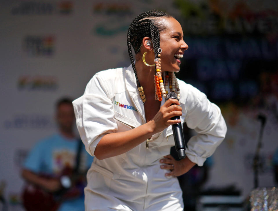 Alicia Keys rockte die Bühne beim Pride Live's 2019 Stonewall Day in New York City. (Bild: Getty Images)