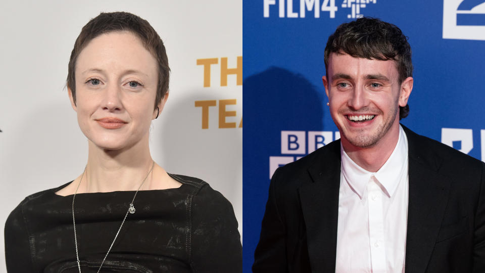 Andrea Riseborough and Paul Mescal were surprise additions to the leading actor categories in the Oscar nominations. (WireImage/Getty)