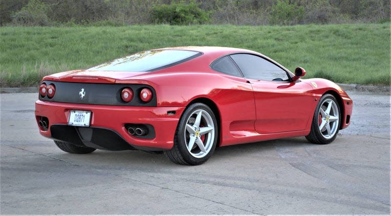 Photo: <a class="link " href="https://kansascity.craigslist.org/ctd/d/harrisonville-2001-ferrari-360-modena/7740074200.html" rel="nofollow noopener" target="_blank" data-ylk="slk:Craigslist;elm:context_link;itc:0;sec:content-canvas">Craigslist</a>