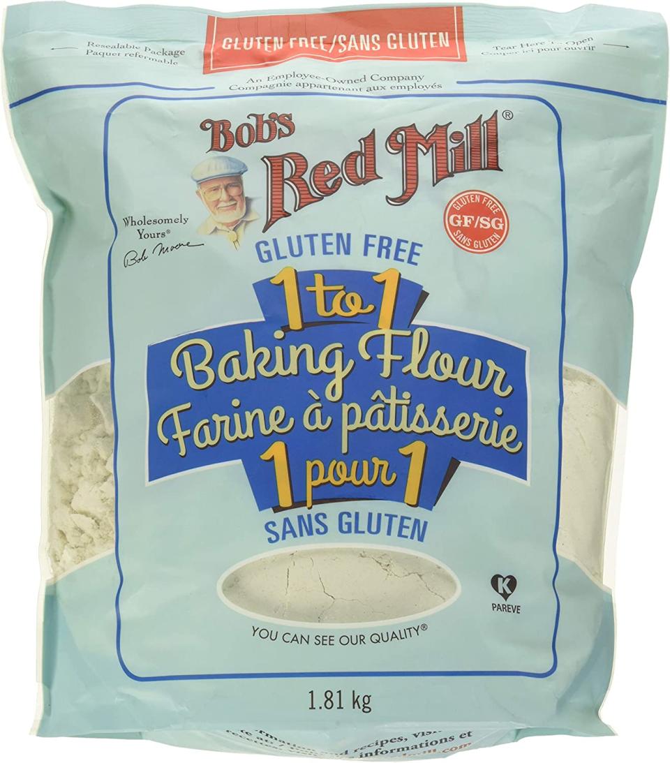 Bob's Red Mill 1 to 1 Gluten Free Flour. Image via Amazon.