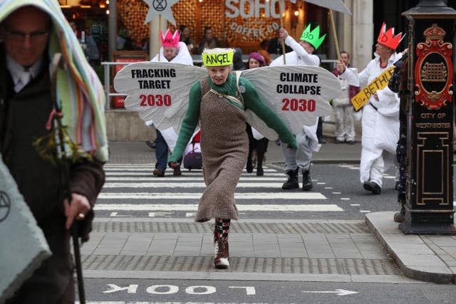 Anti-fracking protest