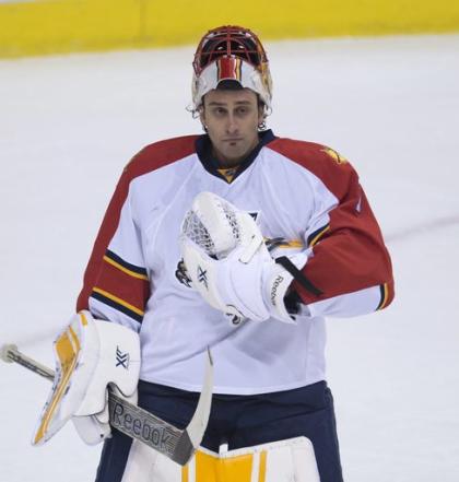 Roberto Luongo has pushed the Panthers into the playoff race. (AP)
