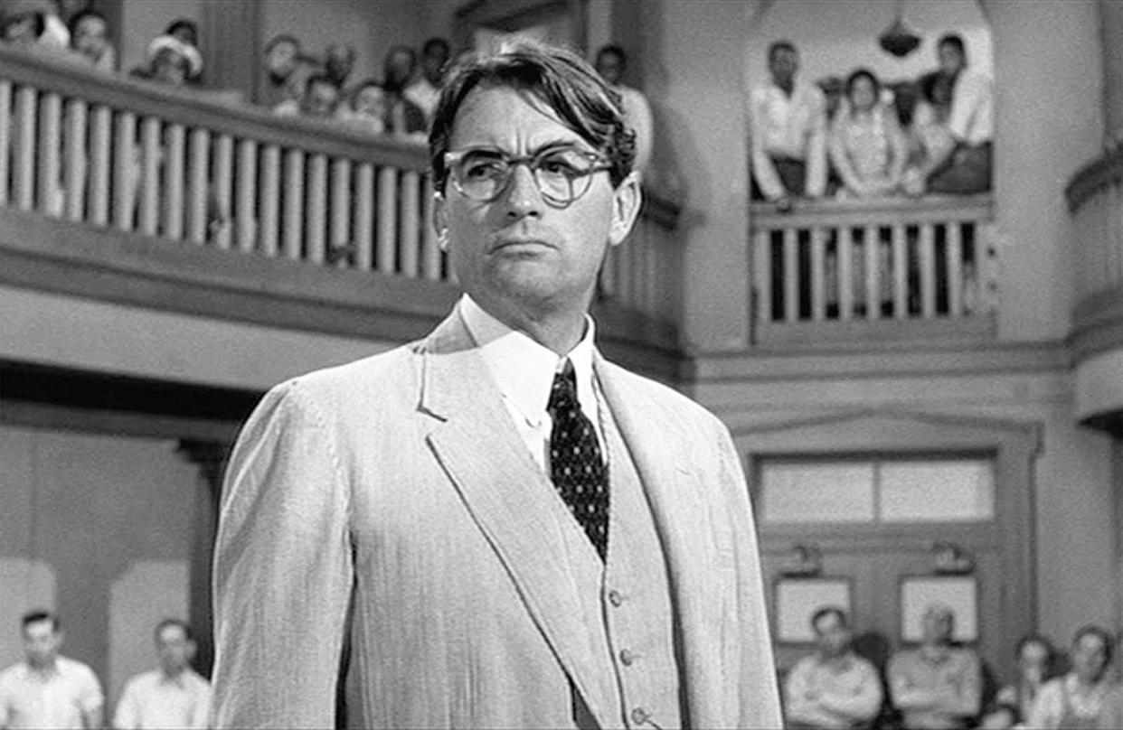 Classic: Gregory Peck in the 1962 film of To Kill a Mockingbird