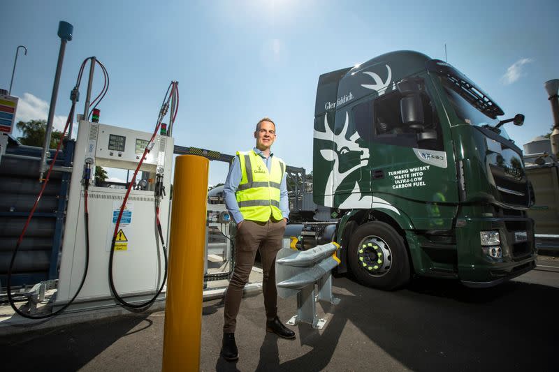 Glenfiddich biogas truck in Dufftown