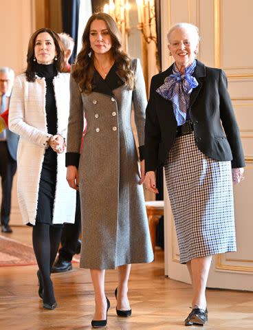 Samir Hussein - Pool/WireImage Princess Mary, Kate Middleton and Queen Margrethe