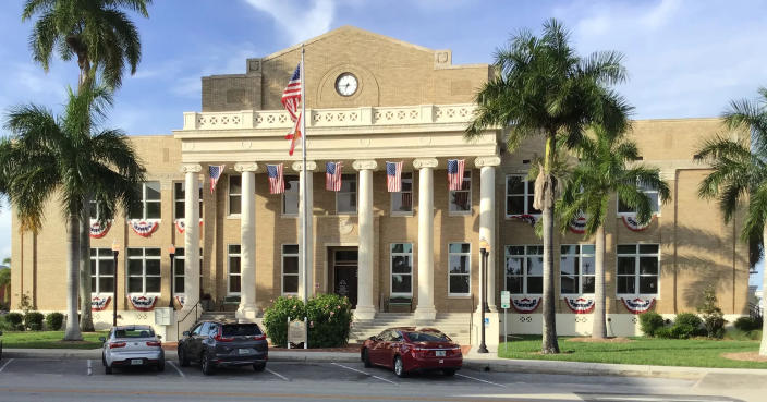 The Charlotte County Courthouse in Punta Gorda dates to 1928 and was restored after Hurricane Charley in 2004.