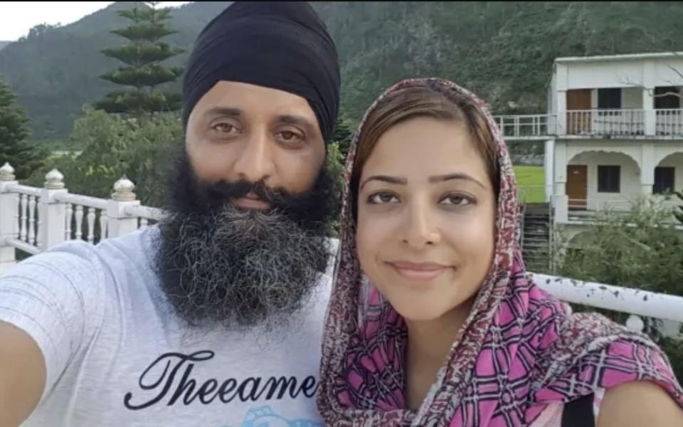 Sukhjit Singh, left, was murdered by his wife Ramandeep Mann