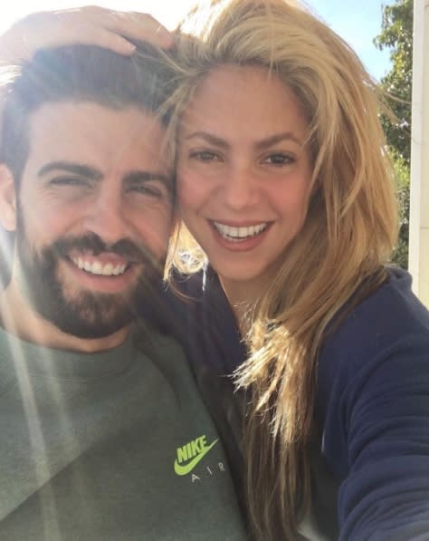 Piqué y Shakira. Instagram