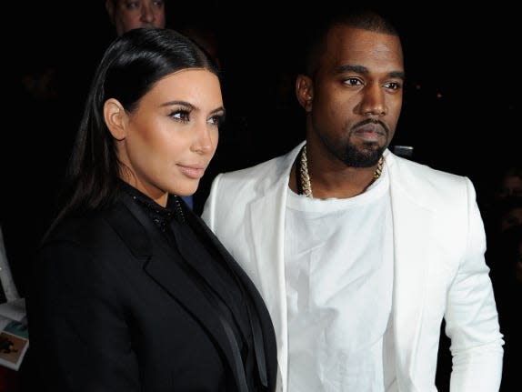 Kim Kardashian Kanye West paris fashion week