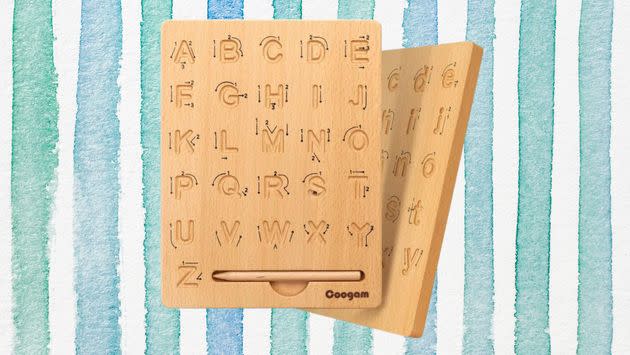 Alphabet tracing board available at Walmart