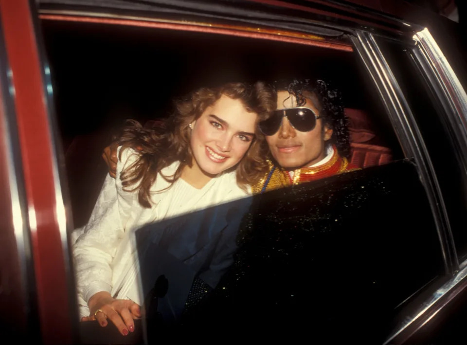 Brooke Shields and Michael Jackson (Photo by Barry King/WireImage)