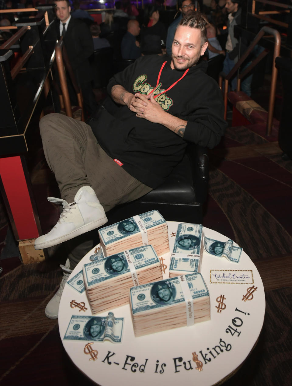 Kevin Federline celebrates his birthday at the Crazy Horse III Gentlemen’s Club on March 24, 2018, in Las Vegas. (Photo: Bryan Steffy/WireImage)