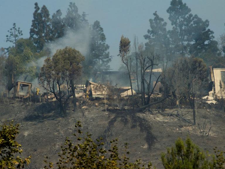 Los Angeles fire that tore through Bel Air started at homeless camp, officials reveal