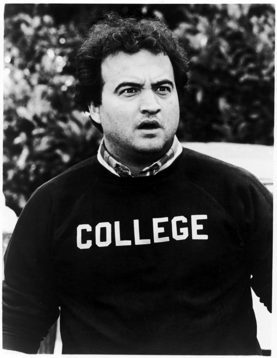 John Belushi in a scene from the film Animal House from 1974.