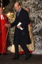 <p>At the 'Together at Christmas' Carol Service at Westminster Abbey, Prince Edward was pictured using a cane.</p>