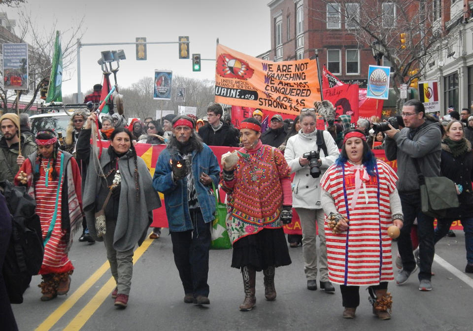 The National Day of Mourning also features speakers discussing contemporary issues affecting Indigenous communities. (United American Indians of New England)