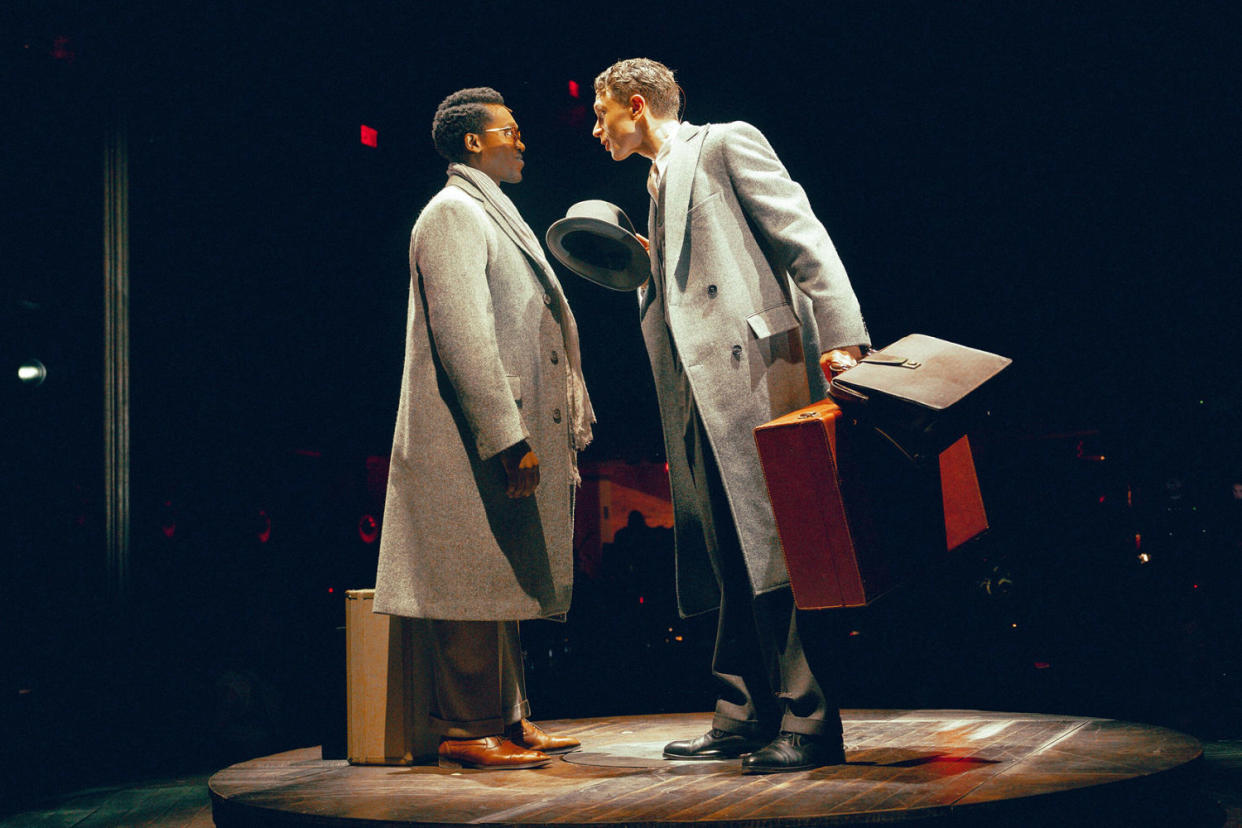 Ato Blankson-Wood, left, and Henry Gottfried in rehearsals for 