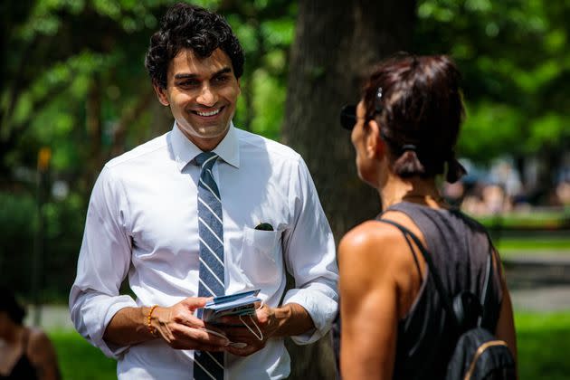 Democratic candidate for Congress Suraj Patel, seen here during his last campaign in 2020, is now running in the primary against longtime Reps. Carolyn Maloney and Jerry Nadler. (Photo: Sachyn Mital/Shutterstock)