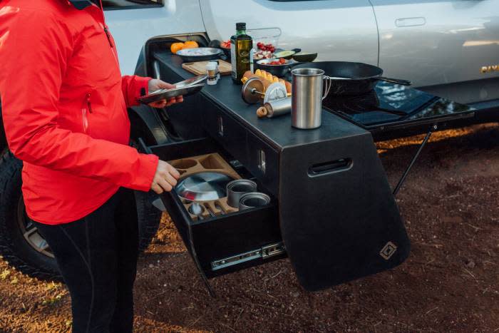 Rivian R1T kitchen