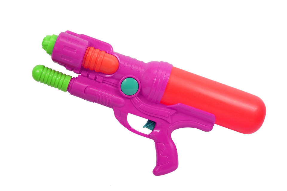 A toy water pistol