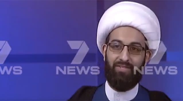 Tawhidi speaks candidly about the situation. Photo: 7 News