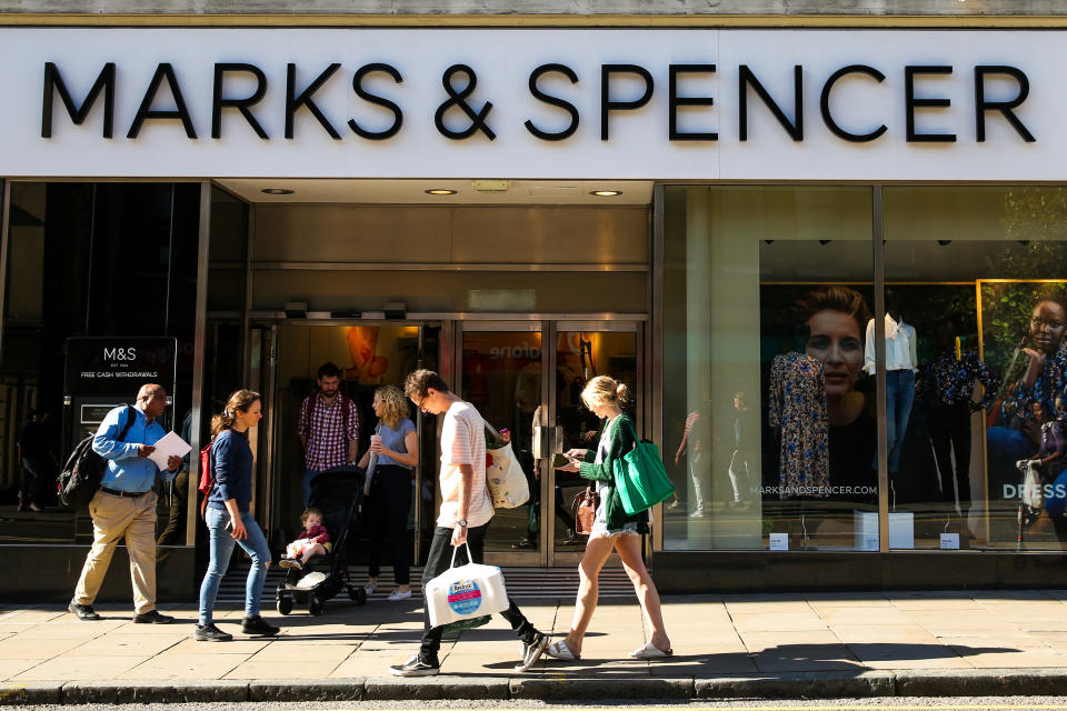 LONDON, UNITED KINGDOM - 2019/09/21: An exterior view of Marks and Spencer in central London. (Photo by Dinendra Haria/SOPA Images/LightRocket via Getty Images)