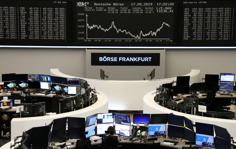 The German share price index DAX graph is pictured at the stock exchange in Frankfurt, Germany, May 17, 2019. REUTERS/Staff