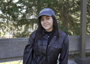 Jana Nassar, a sophomore at the University of California, Berkeley, poses for a photo on campus in Berkeley, Wednesday, Dec. 7, 2022. A month into the nation's largest strike involving higher education, the work stoppage by University of California academic workers at is causing stress for many students who are facing canceled classes, no one to answer their questions and uncertainty about how they will be graded as they wrap up the year. Nassar, said she believes academic workers should be better paid but she is growing concerned as the strike continues. (AP Photo/Terry Chea)